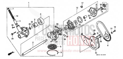 OIL PUMP GL1500CV de 1997